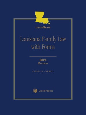 cover image of Louisiana Family Law with Forms